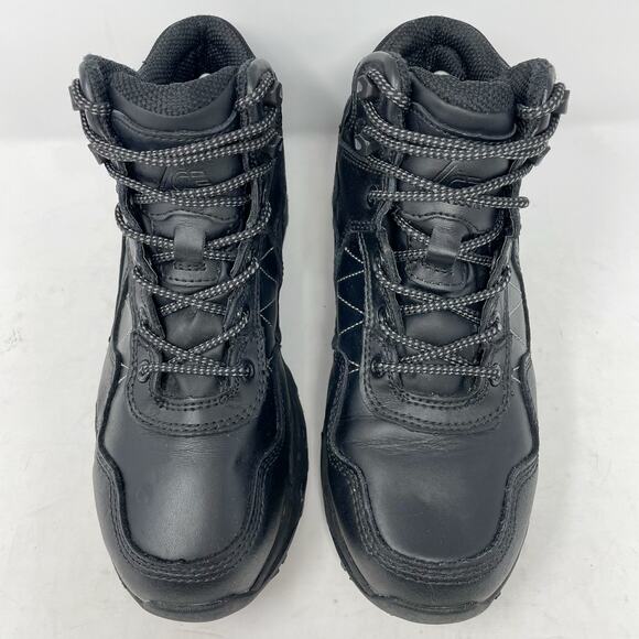 ACE Black Piston Mid Work Boots M 4.5/W 6 Shoes for Crews Slip Resistant - Picture 2 of 11